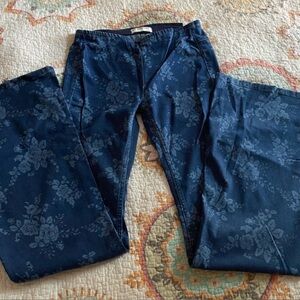 NWT Free People Penny Pull-On Flare Jeans Indigo Combo/Romantic 26